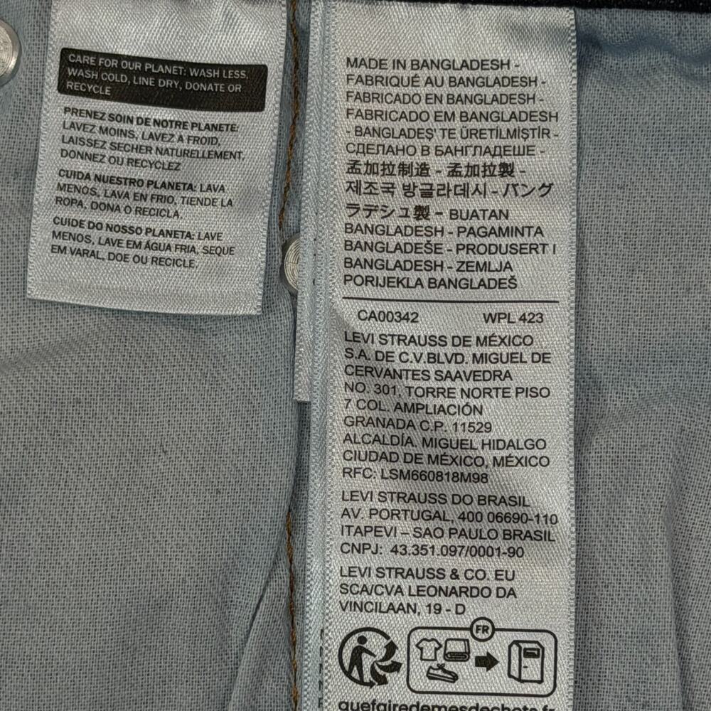 Levi's 550 Relaxed Fit Jeans Men's 48x29 Dark Wash Stretch Big & Tall NWT *READ* - Picture 5 of 16